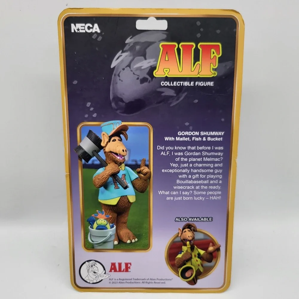 NECA ALF Gordon Shumway Collectible‎ Figure Mallet Fish Bucket New Sealed 45103